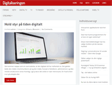 Tablet Screenshot of digitaliseringen.dk